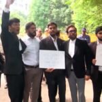 BCI चेयरमैन के इस्तीफे की मांग को लेकर दिल्ली में वकीलों का प्रदर्शन